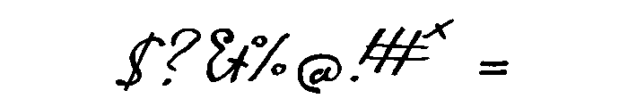 Gauguin Brush Font OTHER CHARS