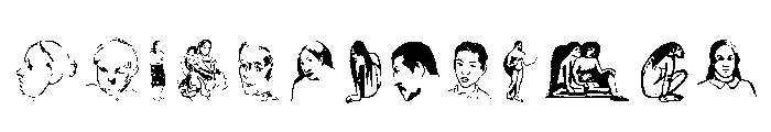 Gauguin Extras Font UPPERCASE