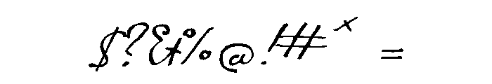 Gauguin Regular Font OTHER CHARS