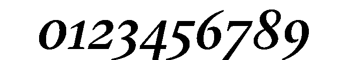 Gauthier Bold Italic Font OTHER CHARS