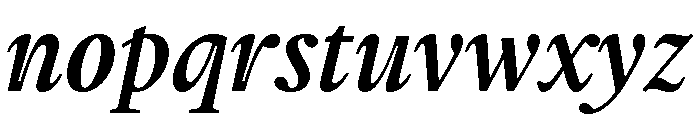 Gauthier Bold Italic Font LOWERCASE