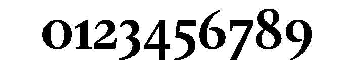 Gauthier Bold Font OTHER CHARS