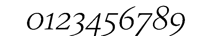 Gauthier Italic Font OTHER CHARS