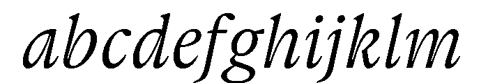 Gauthier Medium Italic FONT