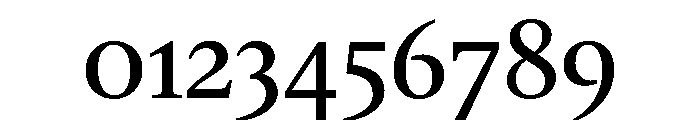 Gauthier Medium Font OTHER CHARS