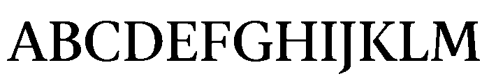 Gauthier Medium Font UPPERCASE