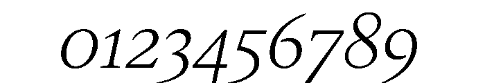 Gauthier Regular Italic Font OTHER CHARS