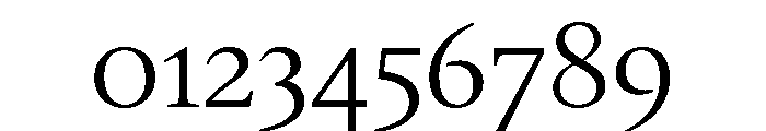 Gauthier Regular Font OTHER CHARS