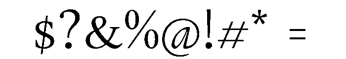 Gauthier Regular Font OTHER CHARS