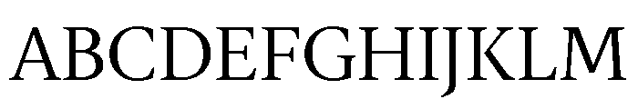 Gauthier Regular Font UPPERCASE