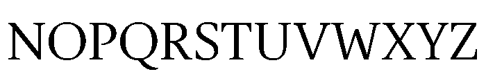 Gauthier Regular Font UPPERCASE