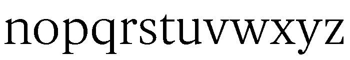 Gauthier Regular Font LOWERCASE