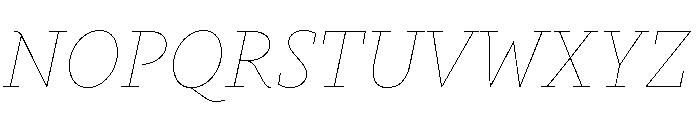 Gauthier Thin Italic Font UPPERCASE