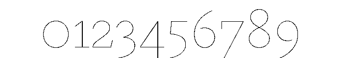 Gauthier Thin Font OTHER CHARS
