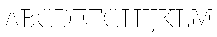 Gauthier Thin Font UPPERCASE