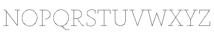 Gauthier Thin Font UPPERCASE