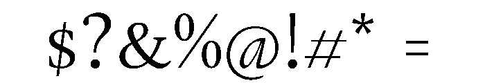Gauthier Font OTHER CHARS