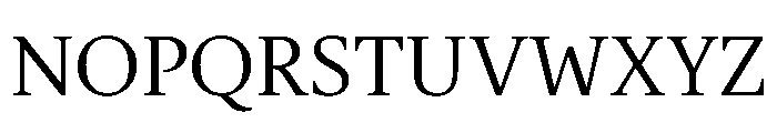 Gauthier Font UPPERCASE