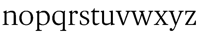 Gauthier Font LOWERCASE