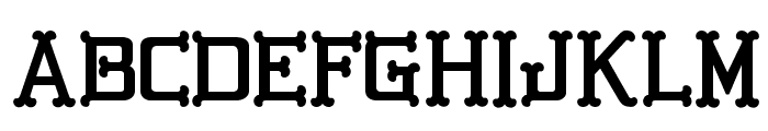 GBGoldenBones-Regular Font LOWERCASE