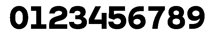 GC 707 Mono Bold Font OTHER CHARS