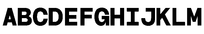 GC 707 Mono Bold Font UPPERCASE