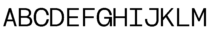 GC 707 Mono Light Font UPPERCASE