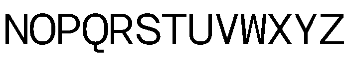 GC 707 Mono Light Font UPPERCASE