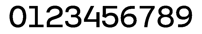 GC 707 Mono Regular Font OTHER CHARS