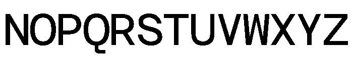 GC 707 Mono Regular Font UPPERCASE
