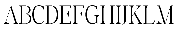 GC Asthera Extra Light Font UPPERCASE