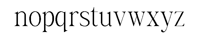 GC Asthera Extra Light Font LOWERCASE