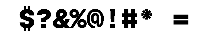 GC Basic Inktrap Monospace Bold Font OTHER CHARS