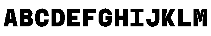 GC Basic Inktrap Monospace Bold Font UPPERCASE