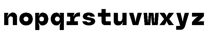 GC Basic Inktrap Monospace Bold Font LOWERCASE