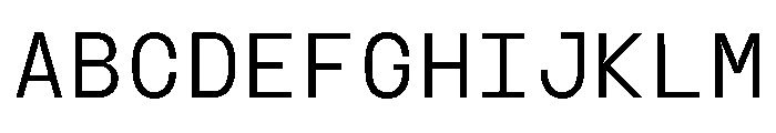 GC Basic Inktrap Monospace Lt Font UPPERCASE