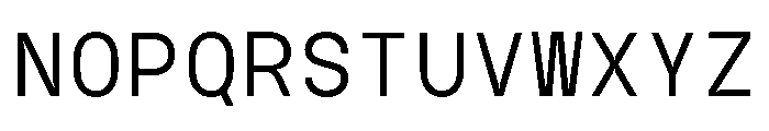 GC Basic Inktrap Monospace Lt Font UPPERCASE