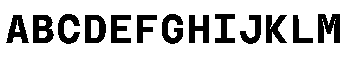 GC Basic Inktrap Monospace Med Font UPPERCASE