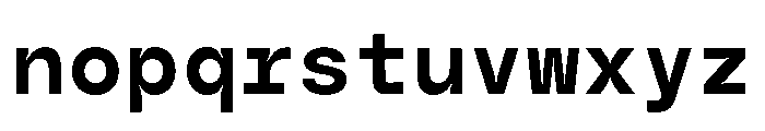 GC Basic Inktrap Monospace Med Font LOWERCASE