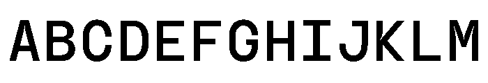 GC Basic Inktrap Monospace Reg Font UPPERCASE