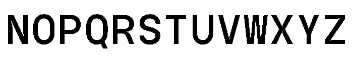 GC Basic Inktrap Monospace Reg Font UPPERCASE