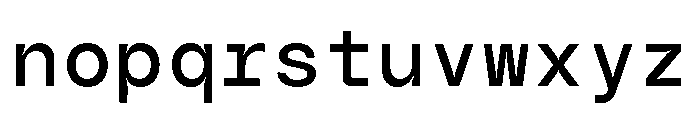 GC Basic Inktrap Monospace Reg Font LOWERCASE