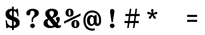 GC Beluga Mono Bold Font OTHER CHARS