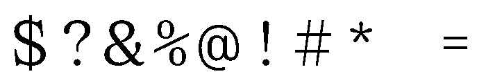 GC Beluga Mono Regular Font OTHER CHARS