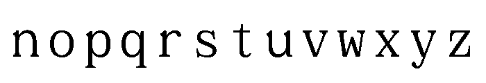 GC Beluga Mono Regular Font LOWERCASE