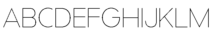 GC Fentura Hairline Font UPPERCASE