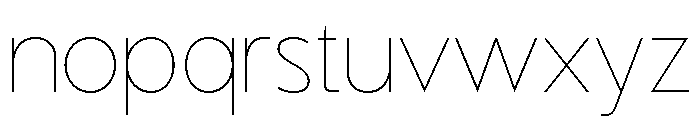 GC Fentura Hairline Font LOWERCASE