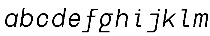 GC Monoglitch Lightita Italic FONT