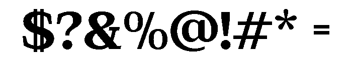 GC New Times Remain Bold Font OTHER CHARS