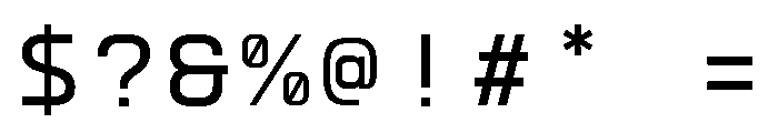 GC Robuto Mono Regular Font OTHER CHARS